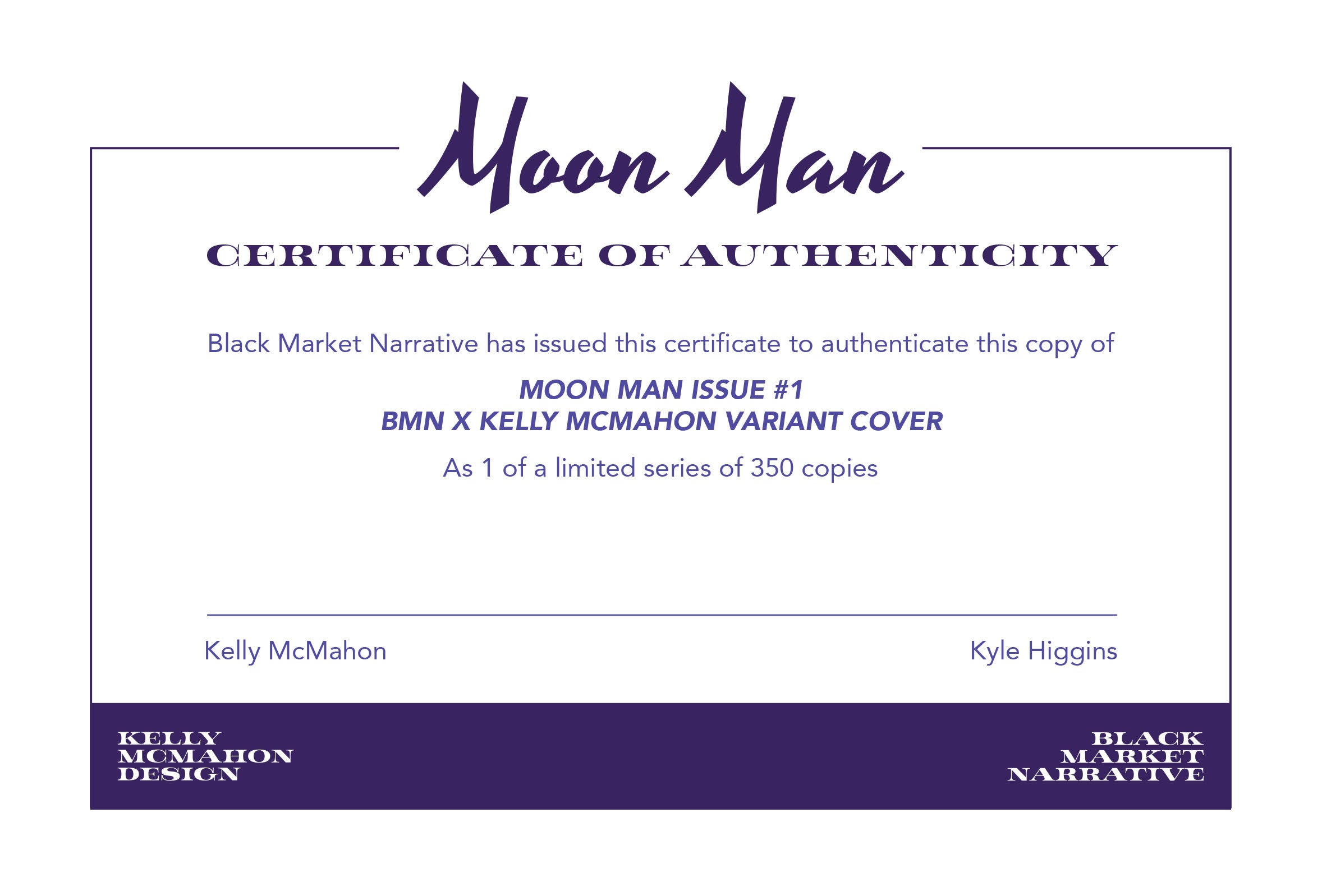 Moon Man #1 - BMN x Kelly McMahon Variant